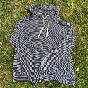 Brandy Melville striped lightweight hoodie